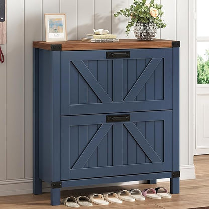 Fluted Shoe Cabinet Storage by YomiluveDesign