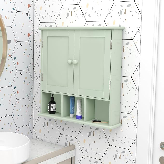 TaoHFE Green Medicine Cabinet, Bathroom Wall Cabinet - Image 6