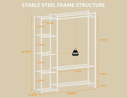 Wardrobe Closet, Portable Clothes Rack - Image 3