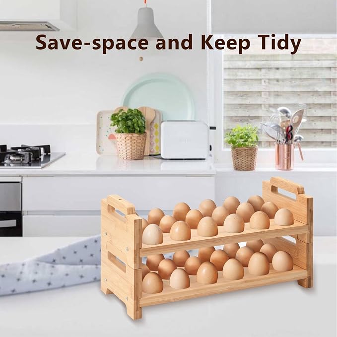2-Tier Wooden Egg Holder - Image 6