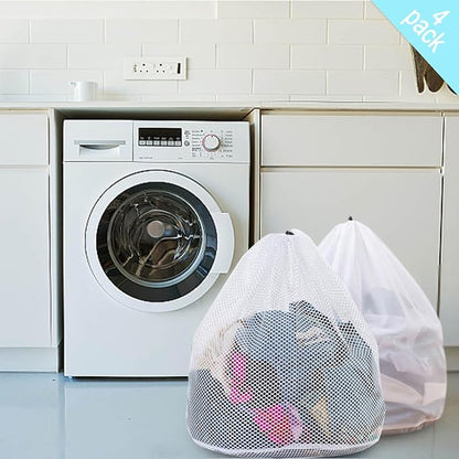Mesh Laundry Bags with Adjustable Single Shoulder Straps 24" x 32" Sturdy Nylon - Image 6