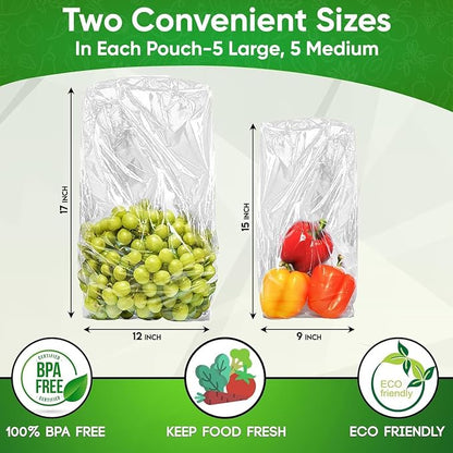 30-Pack - Extend Shelf Life, Reusable Produce Bags - Image 6