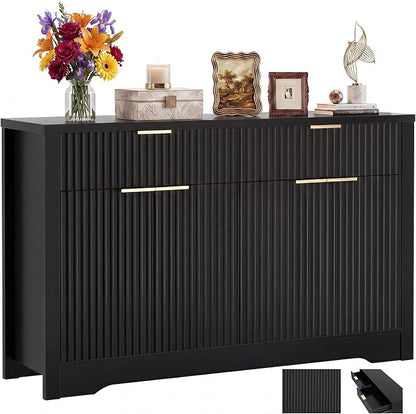Cyclysio 55" Fluted Buffet Cabinet by Cyclysio