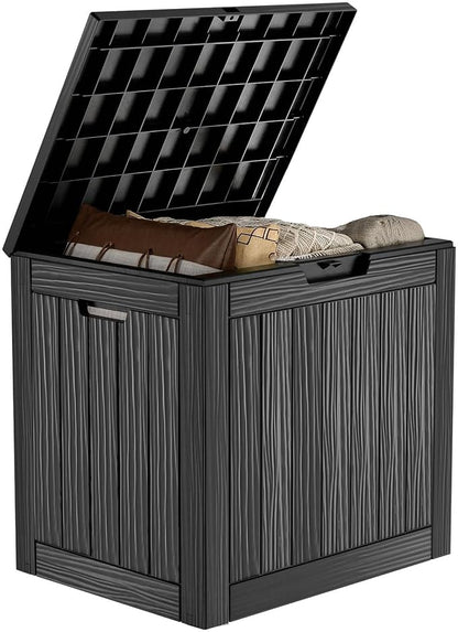 30 Gallon Resin Deck Box, Lockable Outdoor Storage Box by OutdoorLivingPerfected