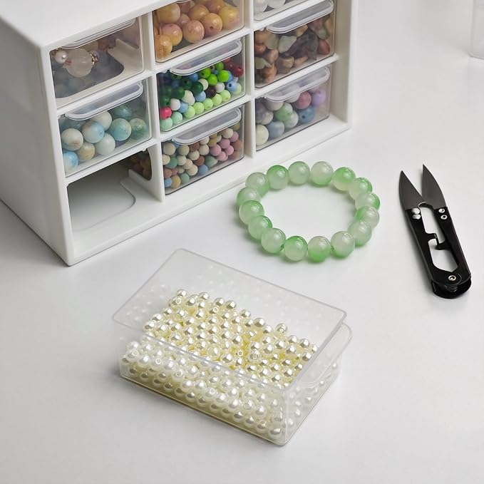 9 Drawer Plastic Organizer Box, Jewelry & Bead Containers, Teacher & Tackle Box - Image 6