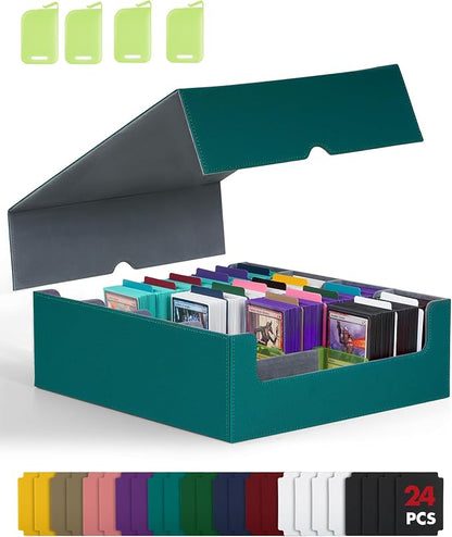 ZLCA Card Storage Box for MTG PTCG, Commander Deck Box Holds 3200+ Cards by ZLCA
