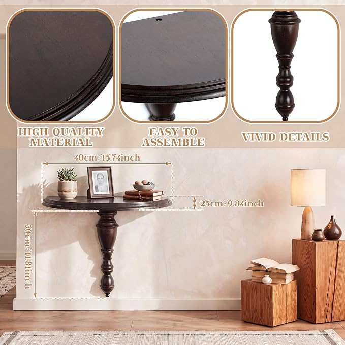 Fumete Solid Wood Floating Shelves - Image 3