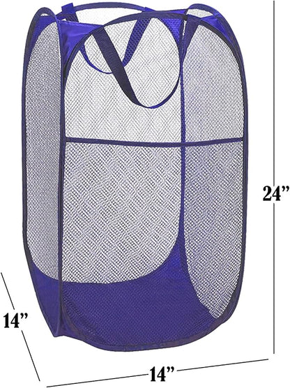 BATTOO Deluxe Strong Mesh Pop up Laundry Hamper Basket - Image 2