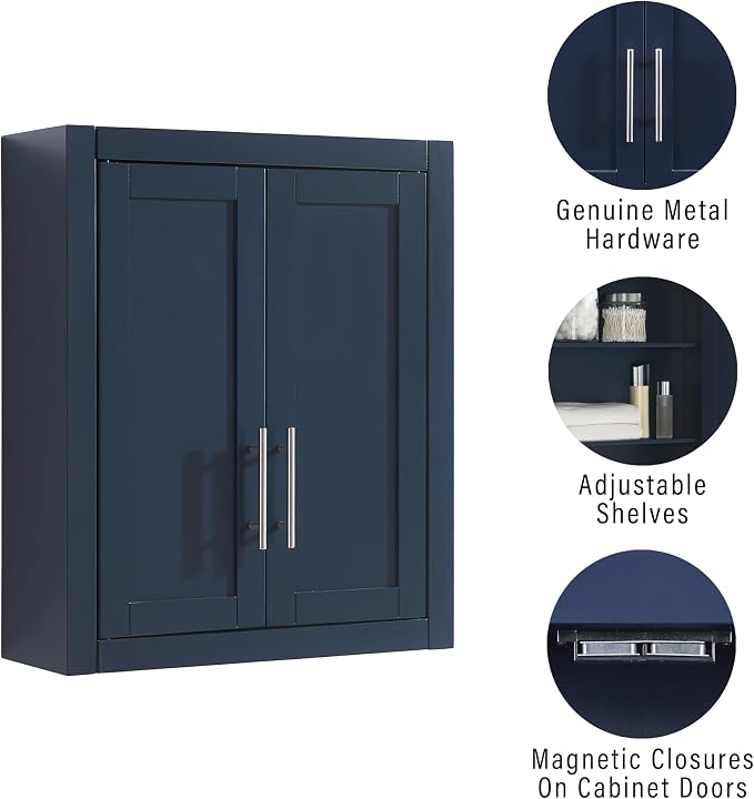Crosley Furniture Savannah Wall Mounted Bathroom Storage Medicine Cabinet - Image 5