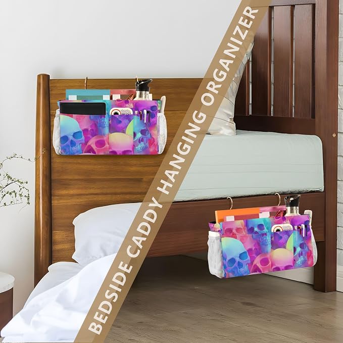 Gradient Multicolored Skulls Bedside Caddy - Image 7