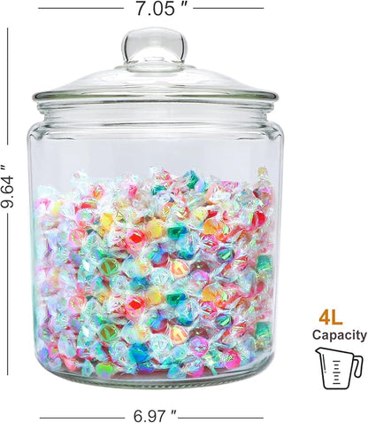 Maredash 1 Gallon Glass Canister, Cookie Jar & Candy Jar - Image 2