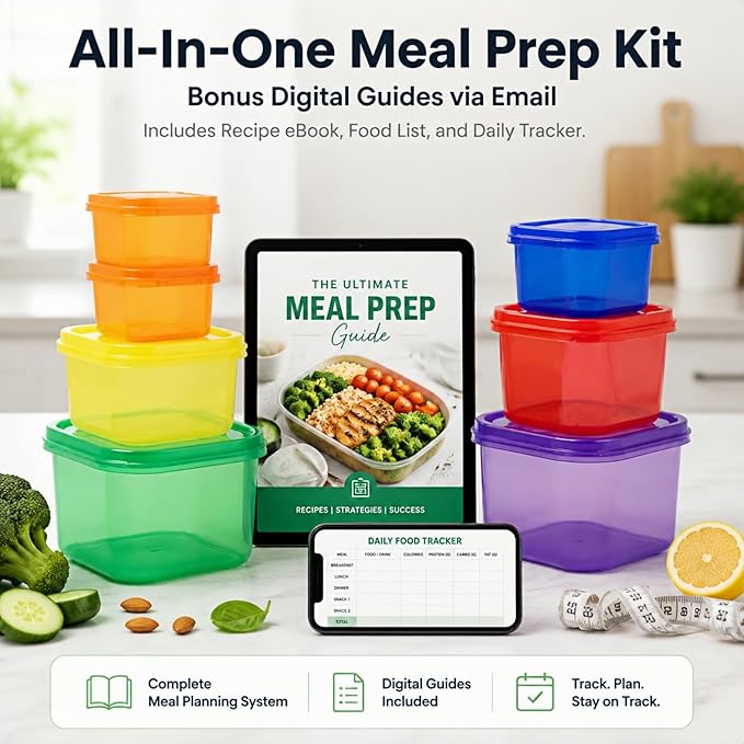 21 Day Fix Portion Control Containers, Color Coded Meal Prep Containers - Image 5