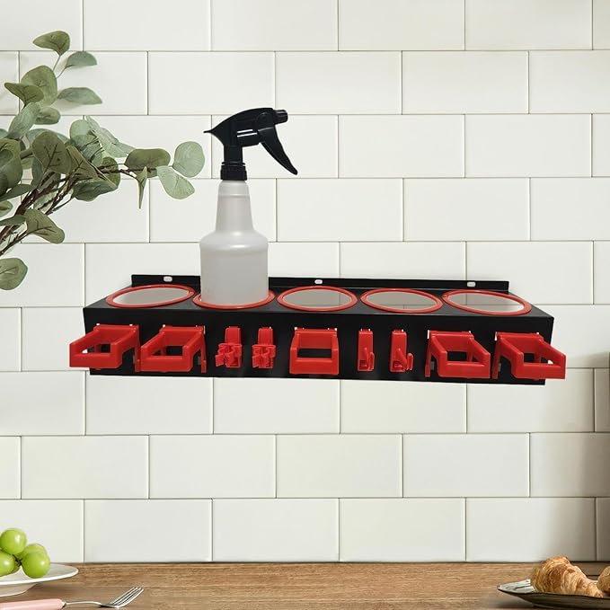 Spray Bottle Storage Rack Spray Can Holder Bracket Bottle Organizer Shelf - Image 4