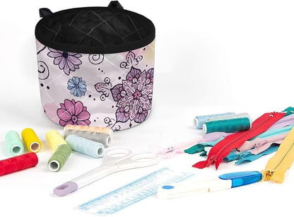 Pastel Floral Swirl Sewing Machine Mat Foldable Non Slip Sewing Machine - Image 3