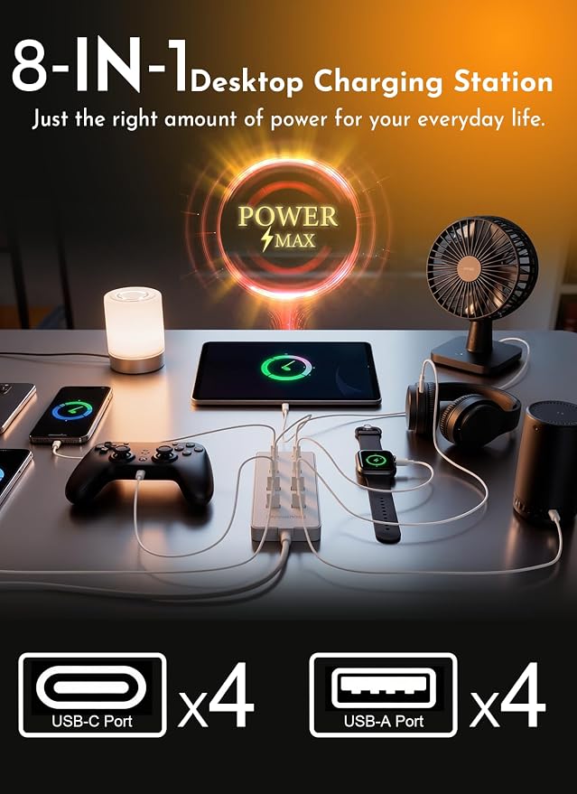 USB Wall Charger USB C Charging Station - Image 2