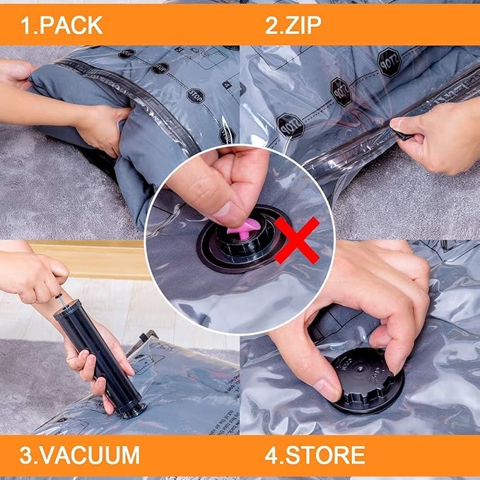 GONGSHI Vacuum Storage Bags, Space Saver Seal Bags - Image 3