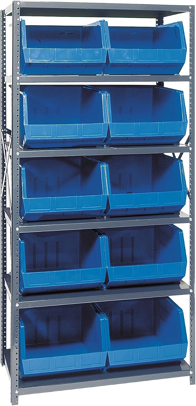 Quantum Storage Systems QSBU-270BL Giant Open Hopper Steel Shelving System by QuantumStorageSystems