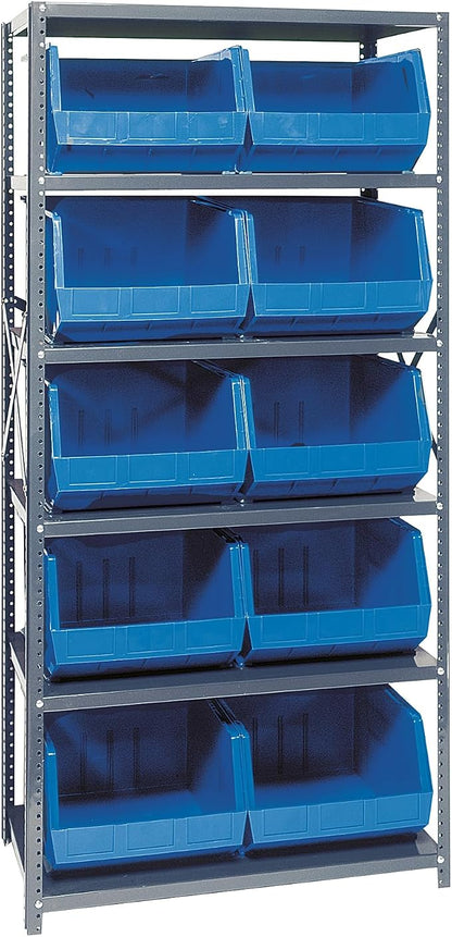 Quantum Storage Systems QSBU-270BL Giant Open Hopper Steel Shelving System by QuantumStorageSystems