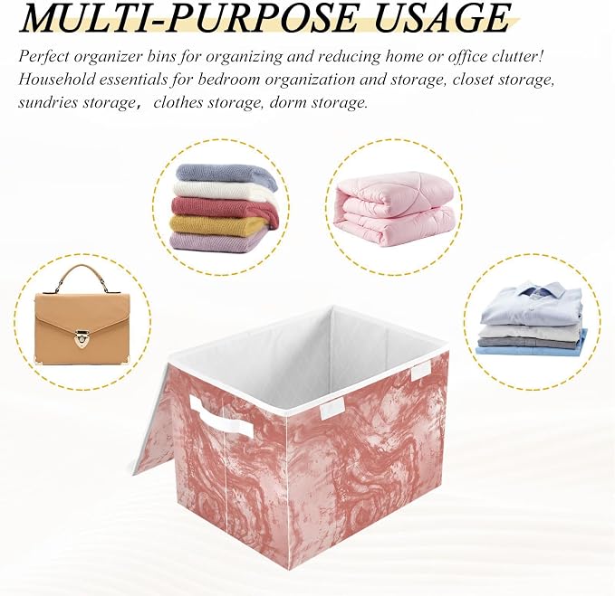 Storage Bins with Lids Storage Containers Storage Box with Handles Storage - Image 5