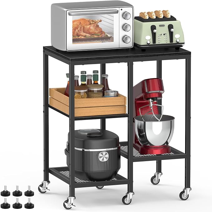 Kitchen Microwave Cart, Microwave Stand by OGEMXU