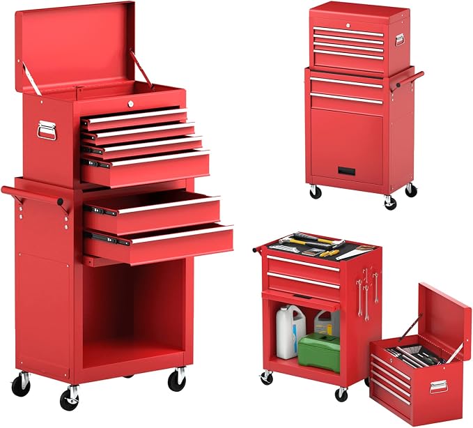 Goplus Tool Chest, 6 Drawers Rolling Tool Cabinet by Goplus