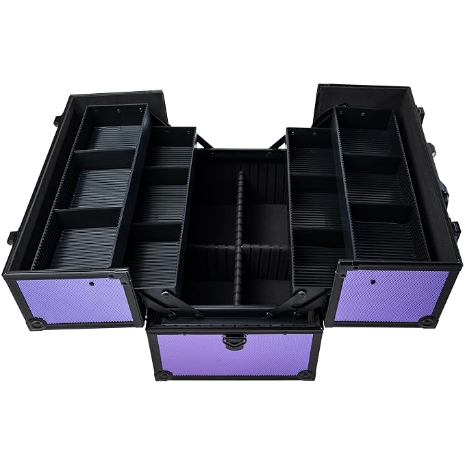 SHANY Essential Pro Makeup Train Case Cosmetic Box Portable Makeup Case - Image 5