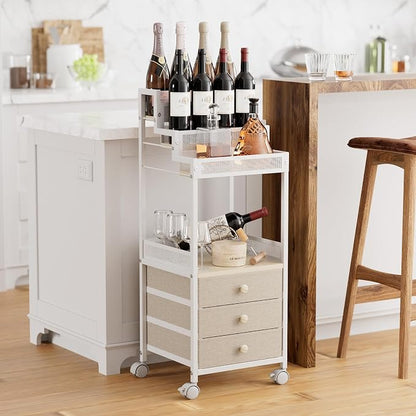 Makeup Organizer Storage with Drawers, 13 Inch Bathroom Stand Large Floor - Image 4