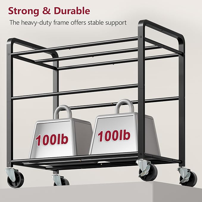 Tajsoon 350L Extra Large Laundry Cart 6 Section, Heavy Duty Laundry Sorter - Image 4