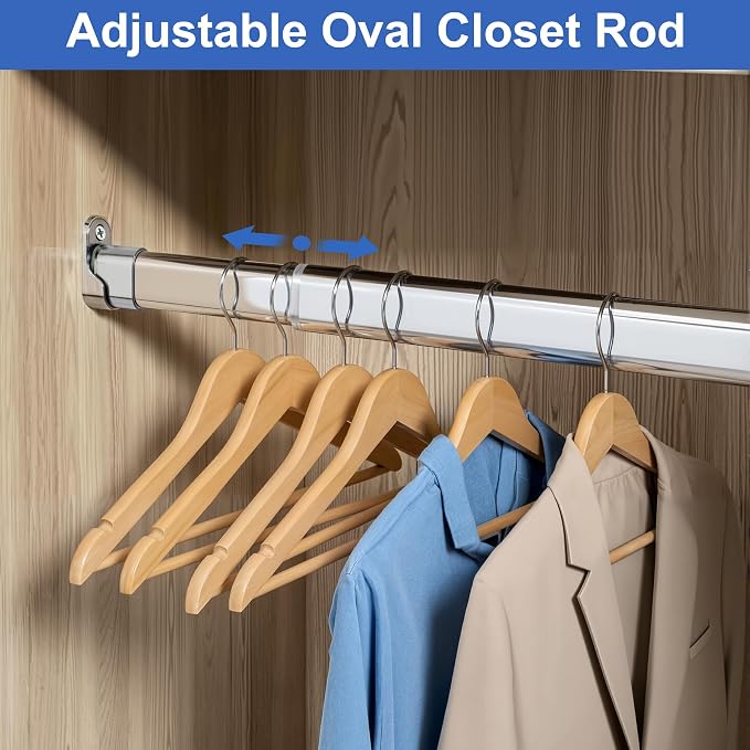 Adjustable Oval Closet Rod - Image 2