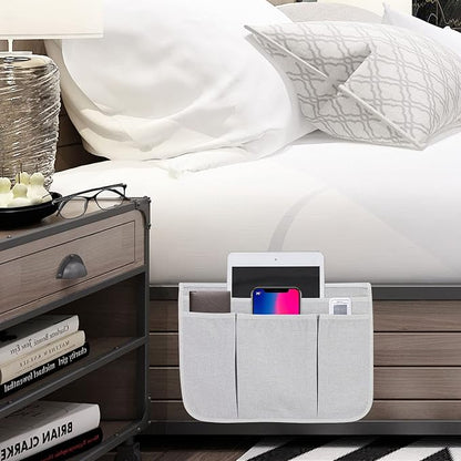 Bedside Caddy Bedside Storage Organizer Magazine Phone Tablet iPad Remote Holder - Image 6