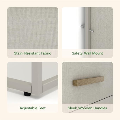 tinge Zana Premium Fabric Dresser - Image 6