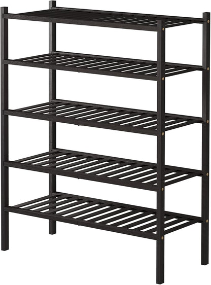 ROMGUAR CRAFT 5 Tier Bamboo Shoe Rack - Image 7