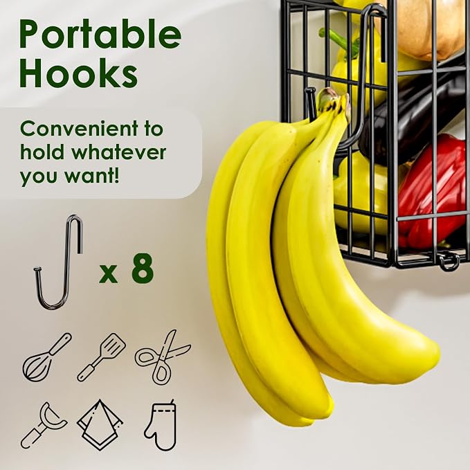 4-Pack Magnetic Fridge Shelf, Potato Onion Storage Bin; Multi-Use - Image 5