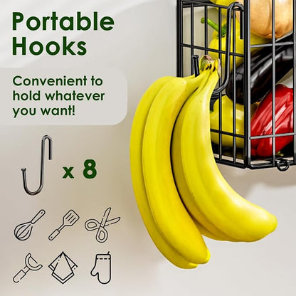 4-Pack Magnetic Fridge Shelf, Potato Onion Storage Bin; Multi-Use - Image 5