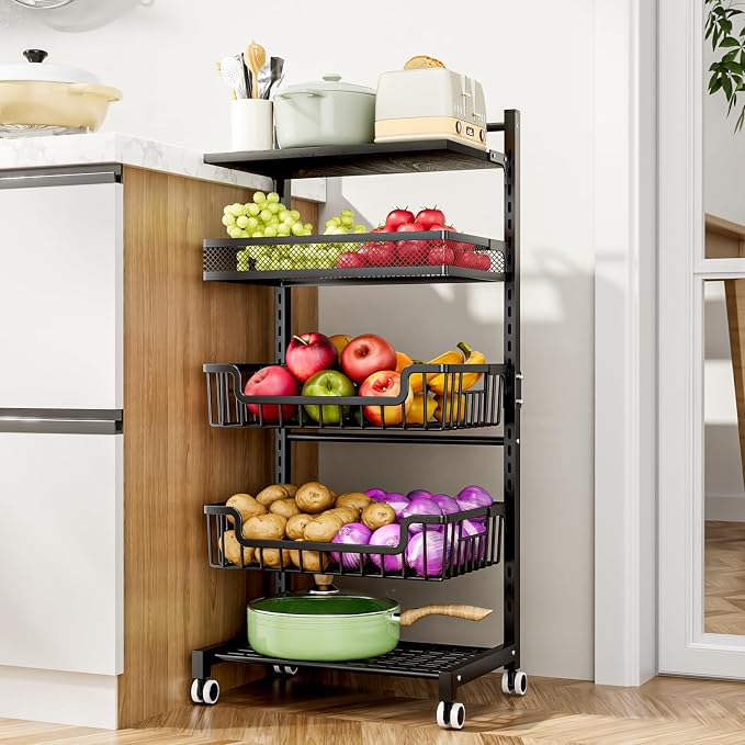 HapiRm Fruit Basket Kitchen Cart by HapiRm