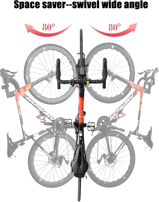 PHUNAYA Bike Wall Mount Vertical, Swivel Bike Hangers - Image 4