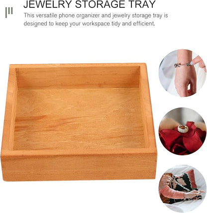 Wooden Desktop Organizer and Phone Tray - Image 7