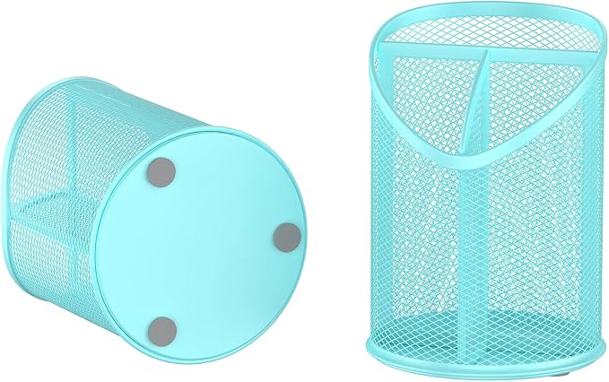2 Pack Pen Holder Mesh Round Pencil - Image 3