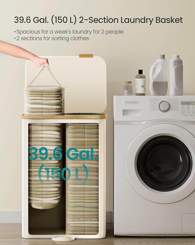 SONGMICS Laundry Hamper, Laundry Sorter - Image 6