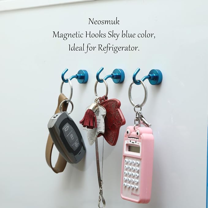 Neosmuk Magnetic Hooks, Heavy Duty 30lb+ Strong Magnet Hook - Image 2