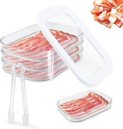 Deli Meat Container for Fridge, 3-Tier Stackable Clear Cold Cuts Storage by Unknown