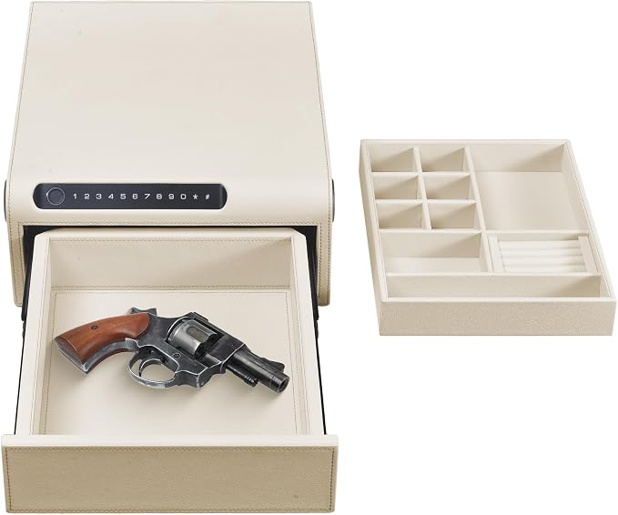 Jewelry Safe with Drawers，Biometric Fingerprint safe, Slide-Away Handgun Safe - Image 9