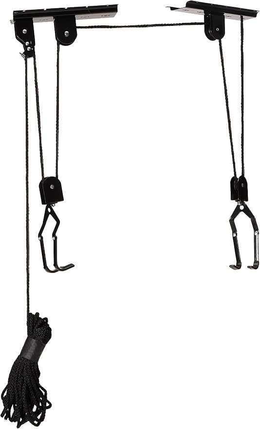 Bike Hanger - Overhead Hoist Pulley System - Secure Garage Ceiling Storage by by RADSportz