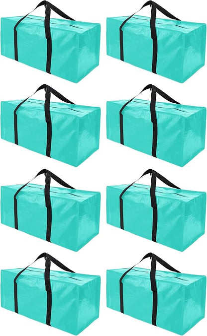 Extra Large Moving Bags with Zippers & Carrying Handles, Heavy-Duty Storage Tote by PANDA+JOYS