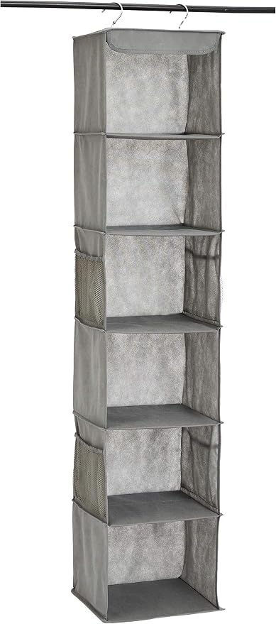 Amazon Basics 6-Tier Hanging Closet Shelf Organizer by AmazonBasics
