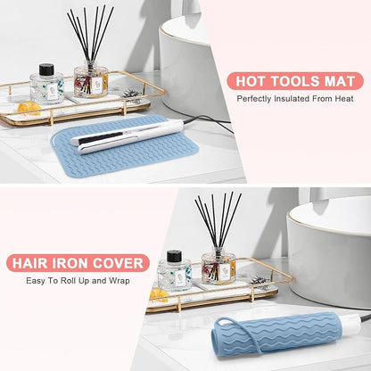 Plus Size Silicone Heat Resistant Mat, Portable Travel Hot Tools Pad Cover - Image 5