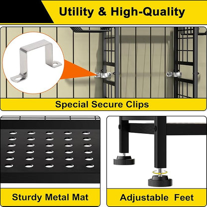 3 Tier Garden Tool Organizer, Garage Storage and Organization, Metal Yard Tools - Image 5