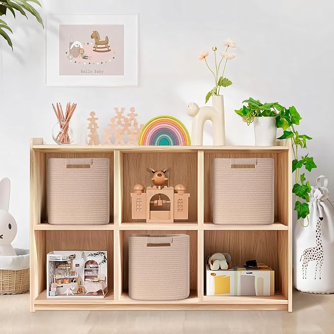 11 Inch Storage Cubes, 3 Pack Cube Storage Bins - Image 2