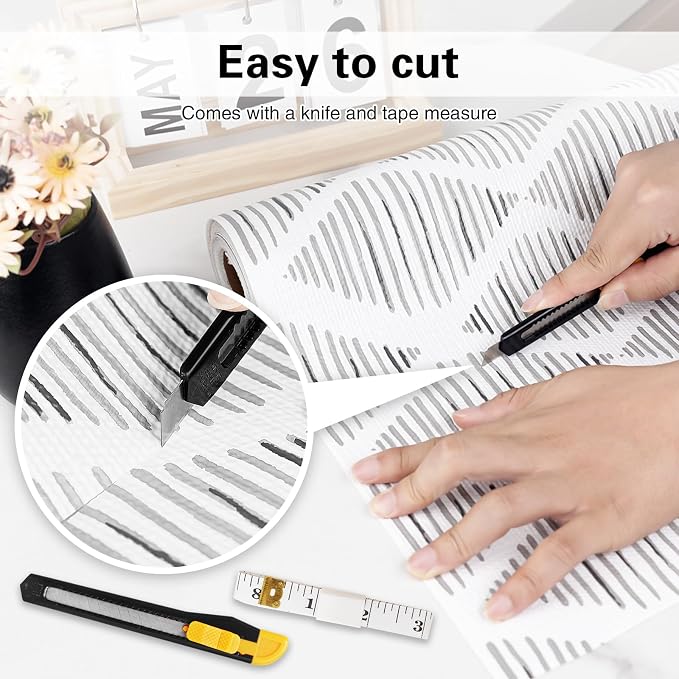 Drawer and Shelf Liner for Kitchen Cabinet, Non-Adhesive Cabinet Liner 12in x - Image 4