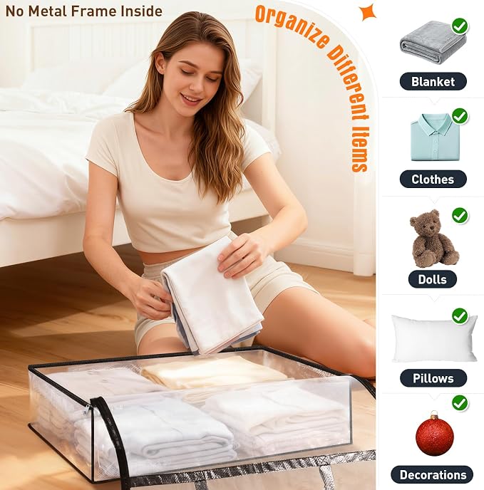 Clear Under Bed Storage Containers - Image 5